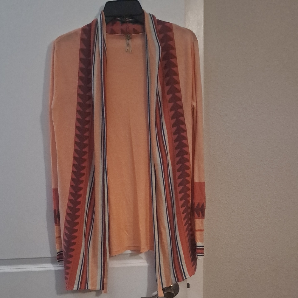 BKE Peach Knit Cardigan
